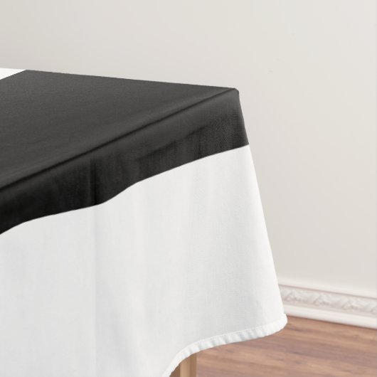 Streifen - Schwarz/Weiß Tischdecke (Beispiel)