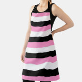 Streifen schwarz, weiß und rosa schürze (InSitu)