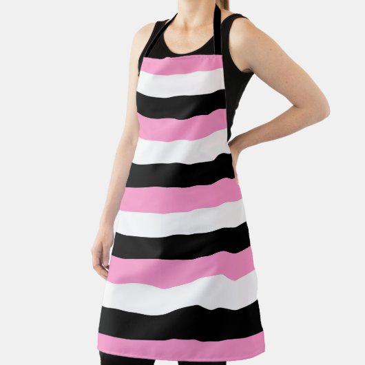 Streifen schwarz, weiß und rosa schürze (InSitu)