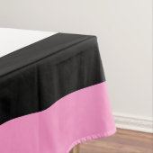 Streifen schwarz, weiß und rosa tischdecke (Beispiel)