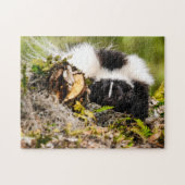 Streifen Skunk Fern Log Puzzle (Horizontal)