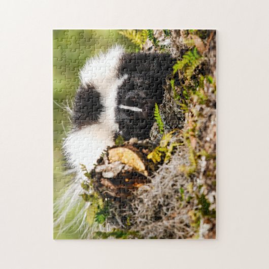 Streifen Skunk Fern Log Puzzle (Vertikal)