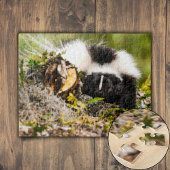 Streifen Skunk Fern Log Puzzle