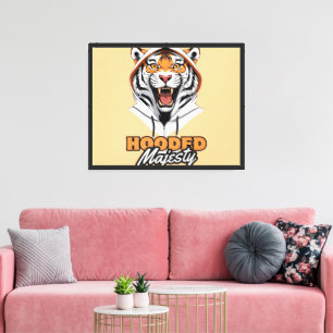 Streifen Städtische Tiger-Design Leinwanddruck