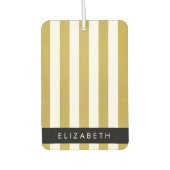 Streifen, Streifen, Linien, Ihr Name Autolufterfrischer (Vorderseite)