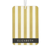 Streifen, Streifen, Linien, Ihr Name Autolufterfrischer (Rückseite)