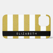 Streifen, Streifen, Linien, Ihr Name Case-Mate iPhone Hülle (Rückseite (Horizontal))