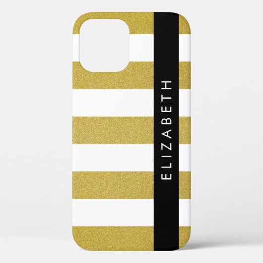 Streifen, Streifen, Linien, Ihr Name Case-Mate iPhone Hülle (Rückseite)