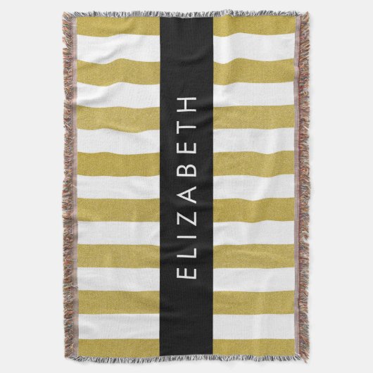 Streifen, Streifen, Linien, Ihr Name Decke (Vorderseite Vertikal)