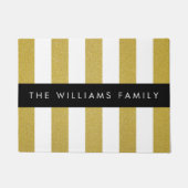 Streifen, Streifen, Linien, Ihr Name Fußmatte (Vorderseite)