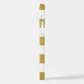 Streifen, Streifen, Linien, Ihr Name iPhone Hülle (Linke Seite)