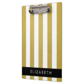 Streifen, Streifen, Linien, Ihr Name Klemmbrett (Links)