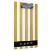 Streifen, Streifen, Linien, Ihr Name Klemmbrett (Rechts)