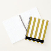 Streifen, Streifen, Linien, Ihr Name Notizblock (Innenseite)
