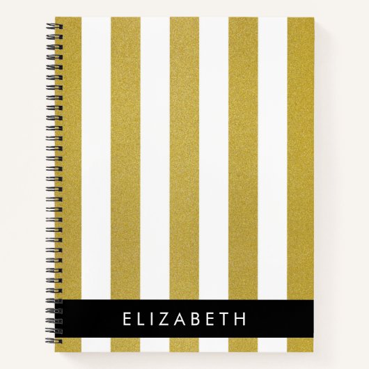 Streifen, Streifen, Linien, Ihr Name Notizblock (Vorderseite)