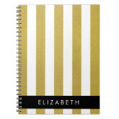 Streifen, Streifen, Linien, Ihr Name Notizblock (Vorderseite)