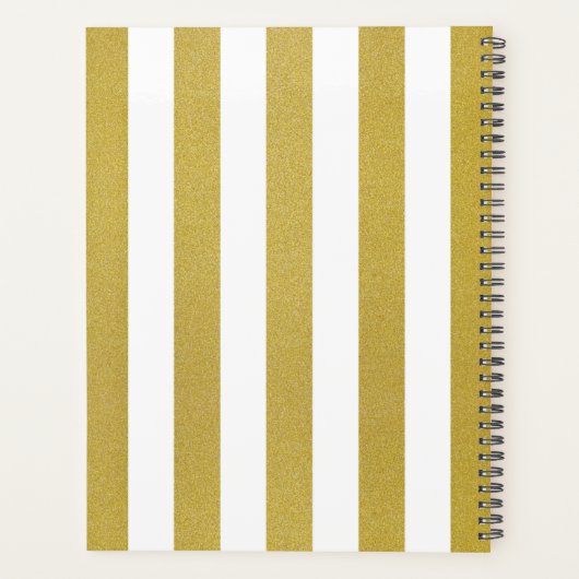 Streifen, Streifen, Linien, Ihr Name Planer (Rückseite)