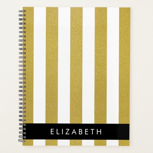 Streifen, Streifen, Linien, Ihr Name Planer (Vorderseite)