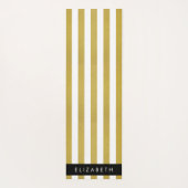 Streifen, Streifen, Linien, Ihr Name Yogamatte (Rückseite)