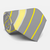 Streifen stripes gelb yellow grau grey gray krawatte (Gerollt)