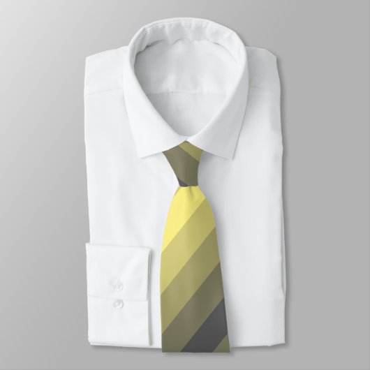 Streifen stripes grau gelb gray grey yellow krawatte (Gebunden)