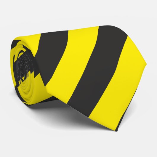 Streifen stripes schwarz gelb black yellow krawatte (Gerollt)