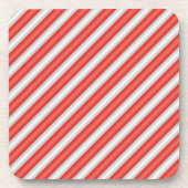 Streifen-Süßmuster Getränkeuntersetzer (Vorderseite)