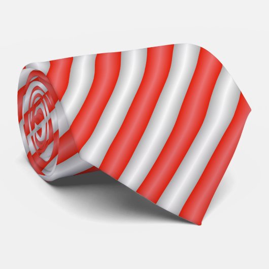 Streifen-Süßmuster Krawatte (Gerollt)