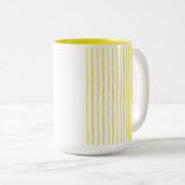 Streifen-Tasse Zweifarbige Tasse (VorderseiteRechts)