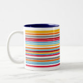 Streifen-Tasse Zweifarbige Tasse (Links)