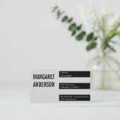 Streifen | Textur II Visitenkarte (Stehend Vorderseite)