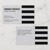 Streifen | Textur Visitenkarte (Vorne/Hinten)