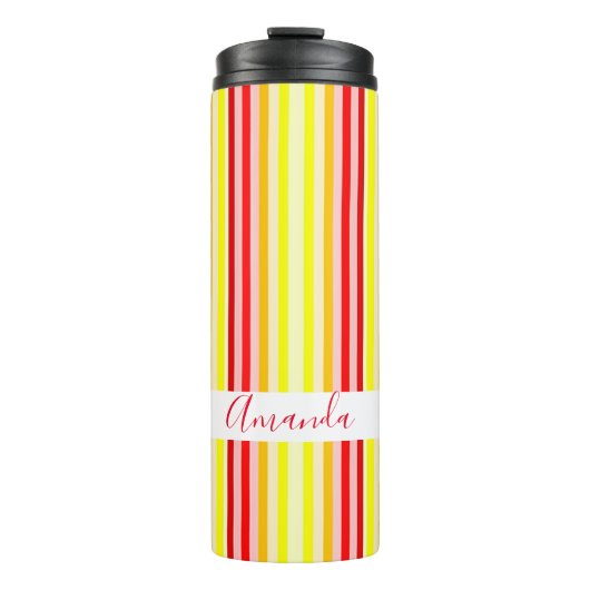 Streifen Thermosbecher (Vorderseite)