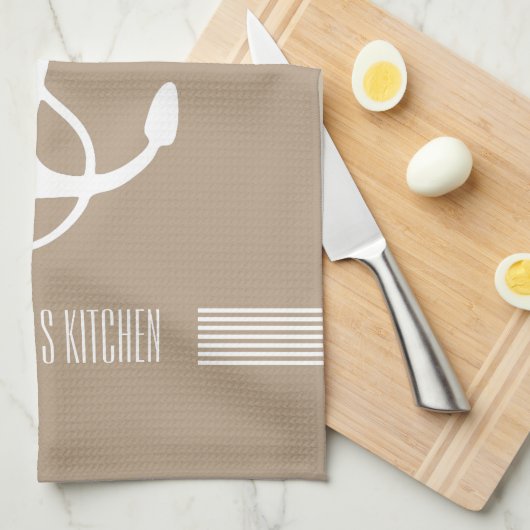 Streifen und Anker für Wasserfahrzeuge, weiß und t Küchentuch (Viertel Falte)