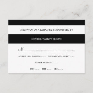 Streifen und Aquarellleopard   Modernes UAWG RSVP Karte