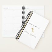 Streifen und Blume aus Gold Planer (Anzeige)