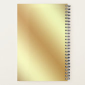 Streifen und Blume aus Gold Planer (Rückseite)