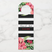 Streifen und Blume Flaschenanhänger (Vorderseite)