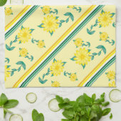 Streifen und Blume Handtuch (Gefaltet)