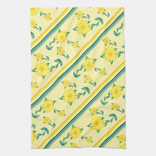 Streifen und Blume Handtuch (Vertikal)