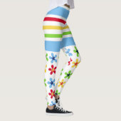 Streifen und Blume Leggings (Rechts)