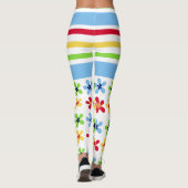 Streifen und Blume Leggings (Rückseite)