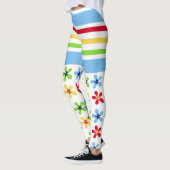 Streifen und Blume Leggings (Links)