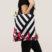 Streifen und Blume Tasche (Von Nahem)