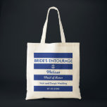 Streifen und das Gefolge-Tasche der Anker-Seebraut Tragetasche<br><div class="desc">Diese moderne Tasche ist für eine Hochzeit in Urlaubsort oder eine Hochzeit mit einem Strand- oder Sommerthema ideal. Sie kennzeichnet horizontale Streifen in zwei Farben mit einem Anker in einem der Streifen. Diese Tasche macht ein perfektes Geschenk für eine Trauzeugin, Brautjungfern, Mutter der Braut oder jede mögliche andere Person im...</div>