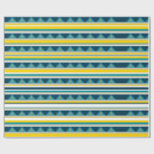 Streifen und Dreiecke Geschenkpapier (Flach)