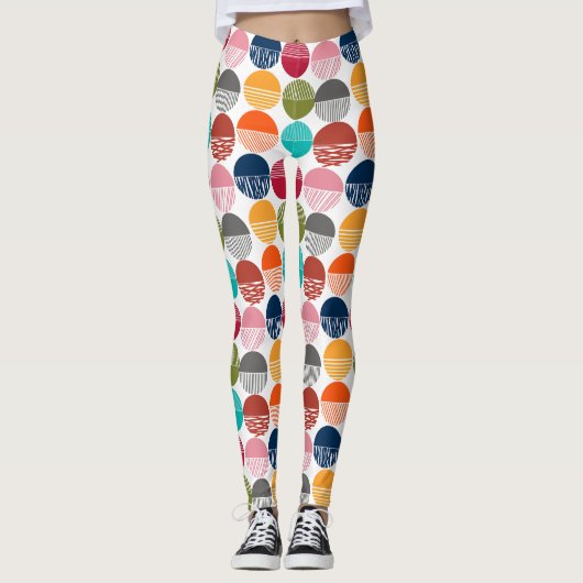Streifen und Feststoffe Leggings (Vorderseite)