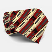 Streifen und Formen - hässlichste Krawatte in der (Gerollt)