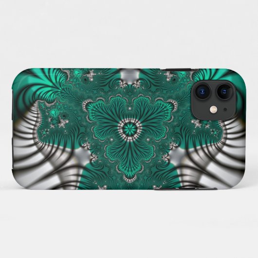 Streifen und Fraktale Case-Mate iPhone Hülle (Rückseite (Horizontal))