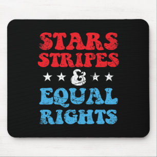 Streifen und Gleichberechtigung 4. Juli Patriotisc Mousepad